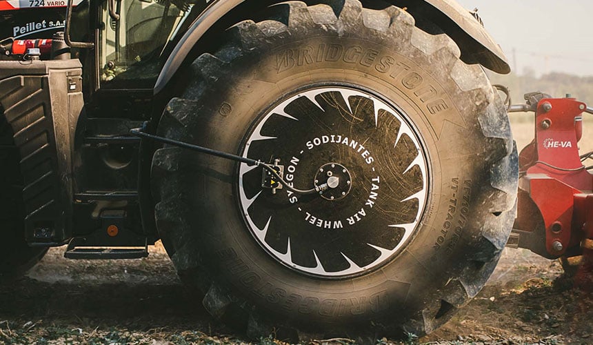 Dos innovaciones tecnológicas agrícolas: el Tank Air Wheel y el neumático VF VT TRACTOR