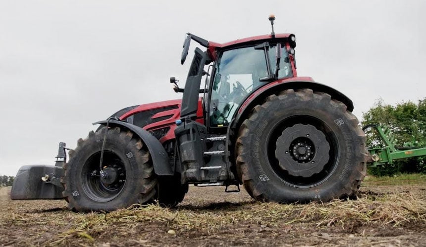 El VT-Tractor de Bridgestone es capaz de trabajar a 0,6 bares de presión
