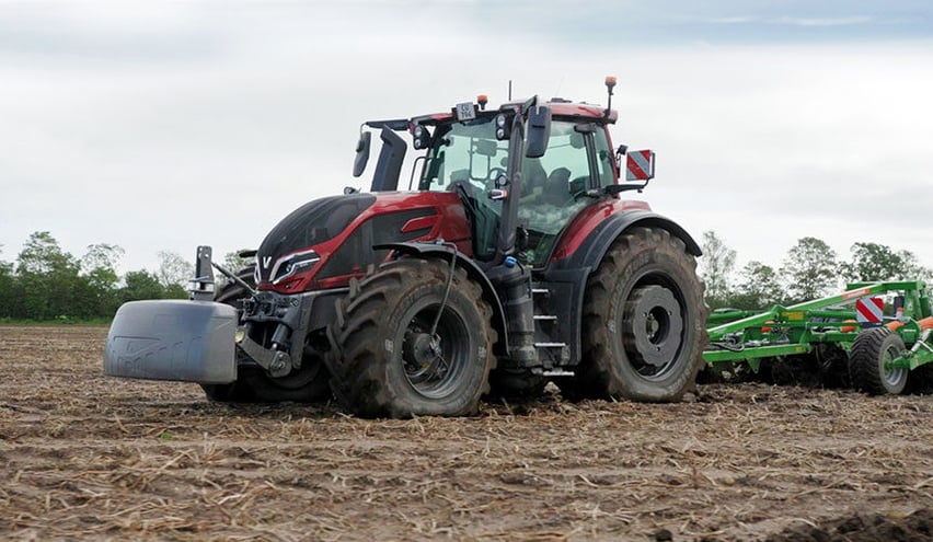 Neumáticos VF VT-TRACTOR con 0,6 bares de presión en el trabajo para evitar el patinamiento